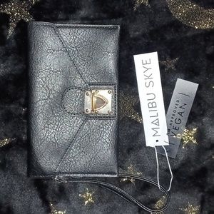 Malibu Skye vegan leather wristlet